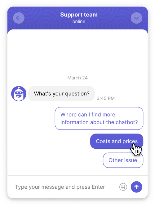 Collect data about the customer for support agents to handle queries faster
